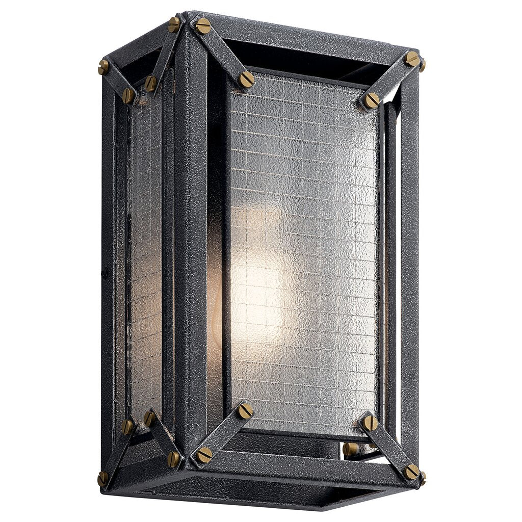 Kichler 44337DBK Fixture A Distressed Black metal framework holds