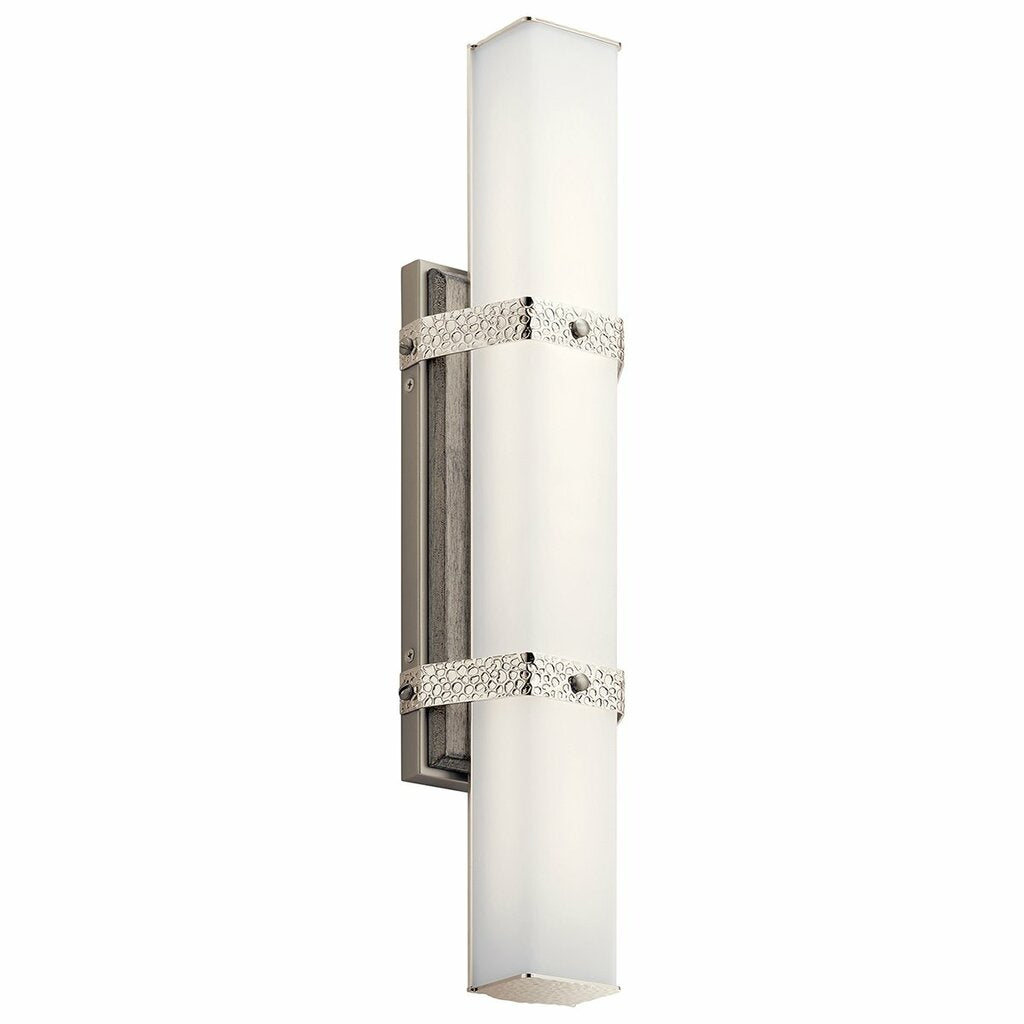 Kichler 45707PNLED Fixture A Distressed Antique Gray wood-look creates