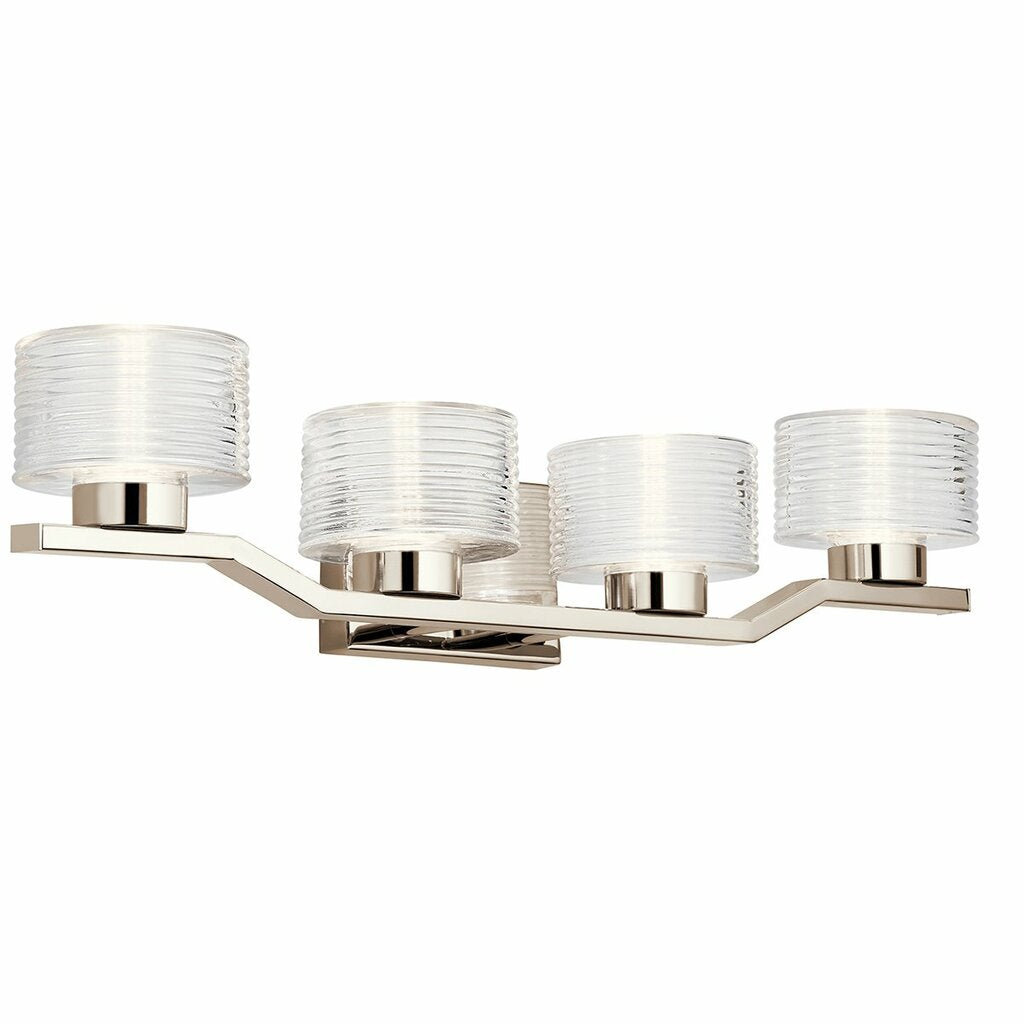 Kichler 45724PNLED Fixture Offset Polished Nickel asymmetrical arms