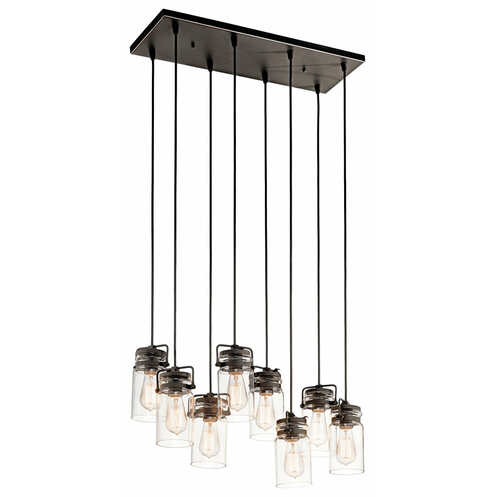 Kichler 42890OZ Fixture Brinley(TM) 25.5in. 8 light linear chandelier