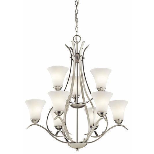 Kichler 43506NI Fixture You'll love how this 9 Light 2 Tier chandelier