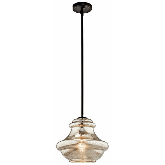 Kichler 42044OZMER Fixture The design of this 1 light pendant from