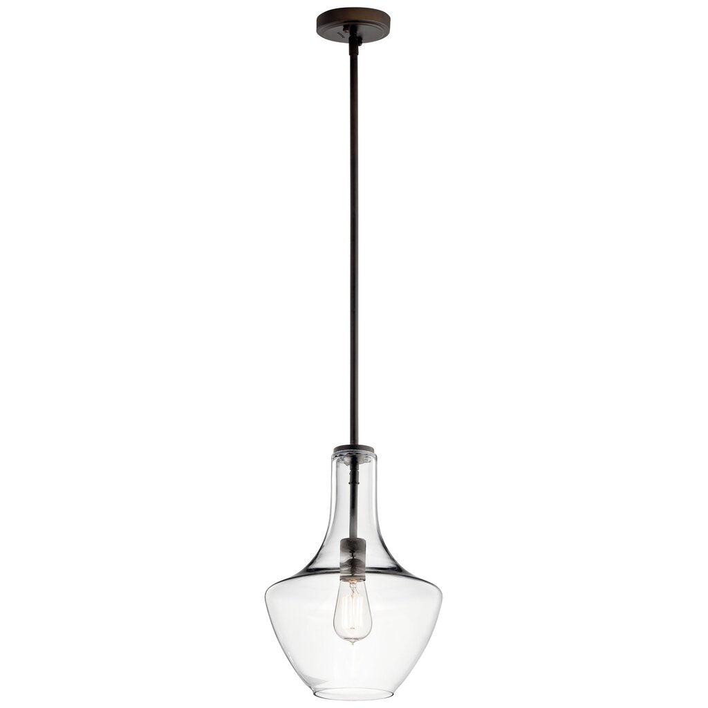 Kichler 42141OZCLR Fixture The design of this 1 light pendant from