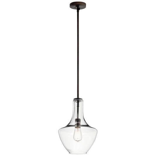 Kichler 42141OZCLR Fixture The design of this 1 light pendant from