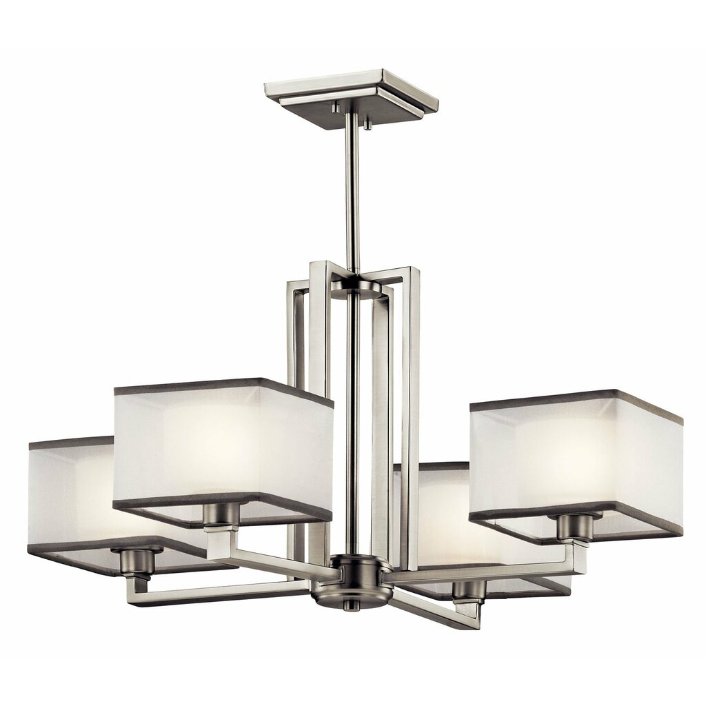 Kichler 43438NI Fixture Square shapes are often boxed into modern