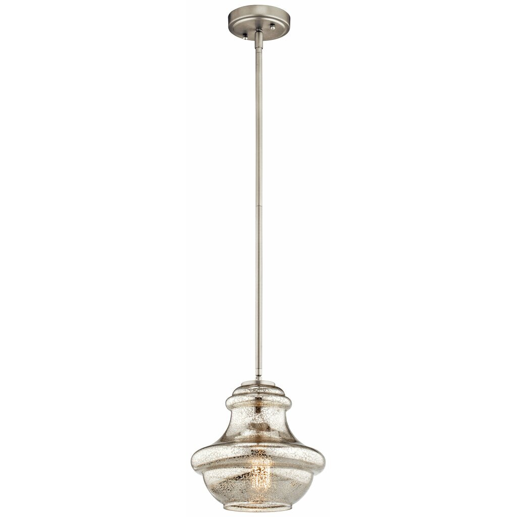 Kichler 42167NIMER Fixture The design of this 1 light mini pendant