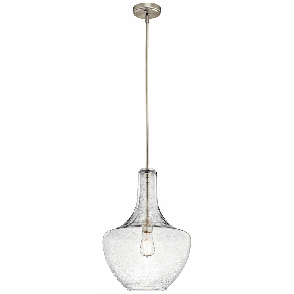 Kichler 42046NICS Fixture The design of this 1 light pendant from