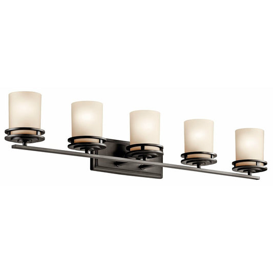 Kichler 5085OZ Fixture The Hendrik(TM) 43in. 5 light vanity features a