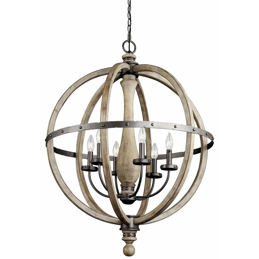 Kichler 43327DAG Fixture Distressed woods. Hammered metals. Endless