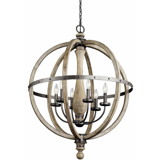 Kichler 43327DAG Fixture Distressed woods. Hammered metals. Endless
