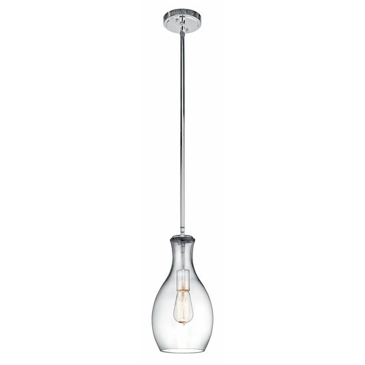 Kichler 42456CHCLR Fixture The design of this 1 light pendant from