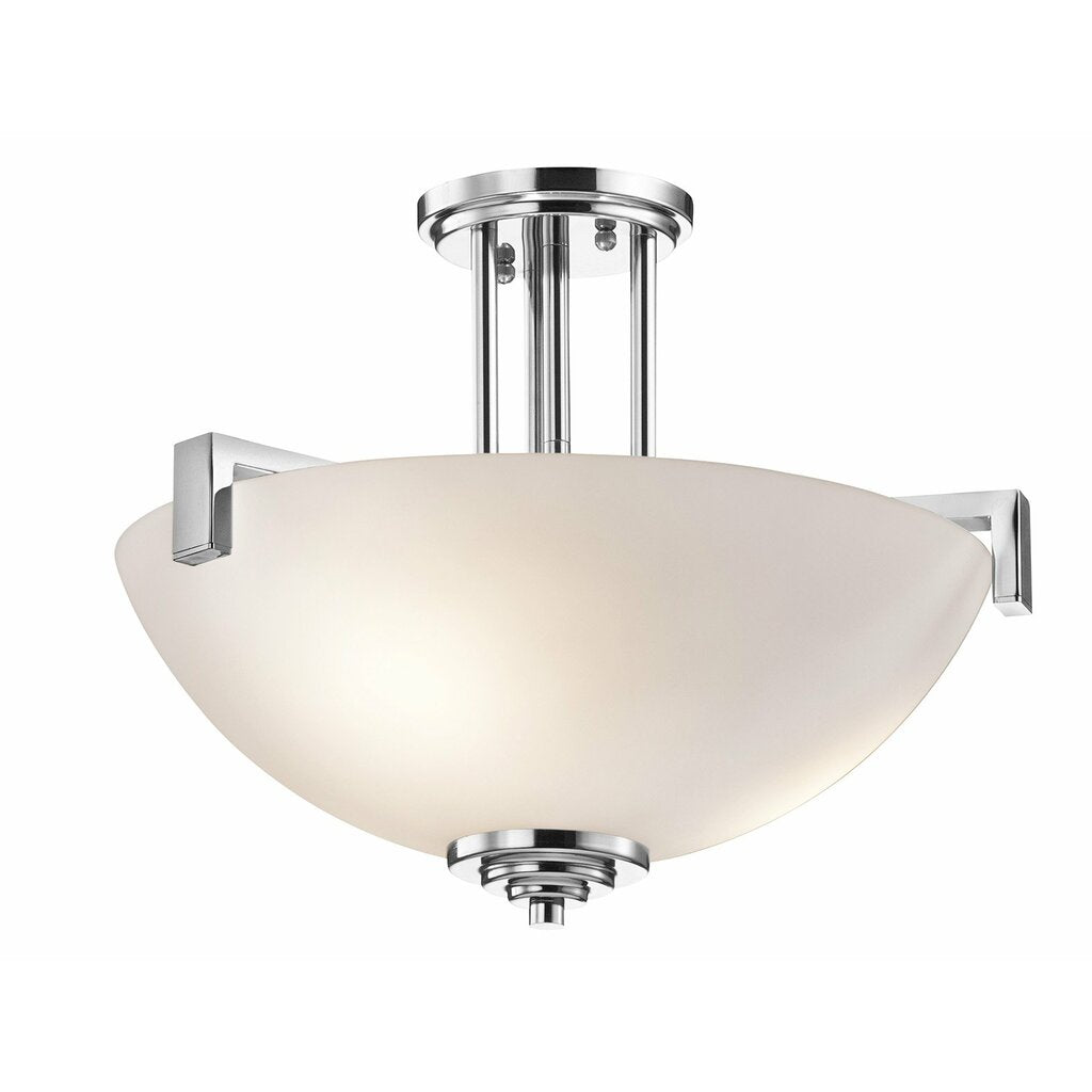 Kichler 3797CH Fixture This 3 light semi-flush from the Eileen(TM)