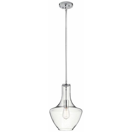 Kichler 42141CHCLR Fixture The design of this 1 light pendant from