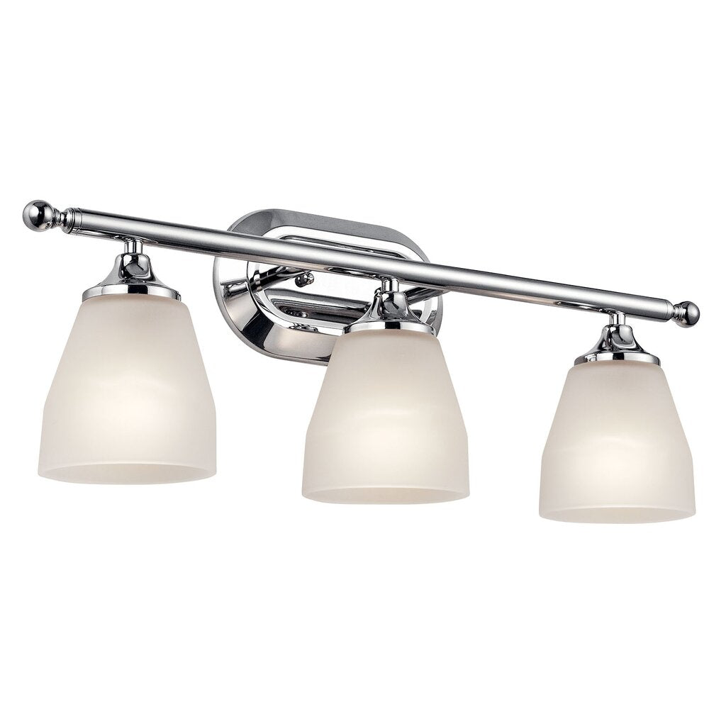 Kichler 5448CH Fixture Ansonia(TM) 3 Light Bath in Chrome