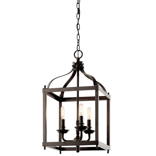Kichler 42566OZ Fixture This 3 light foyer pendant cage from the