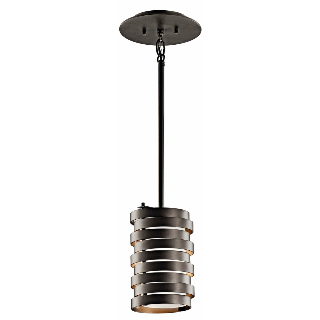 Kichler 43304OZ Fixture This 1 light halogen mini pendant from the
