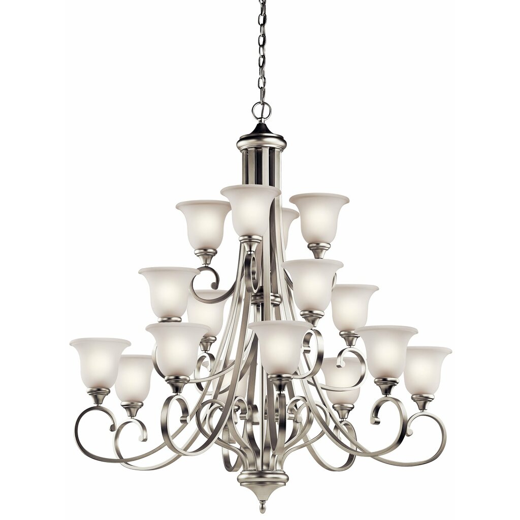 Kichler 43192NI Fixture This 12 light chandelier from the Monroe(TM)