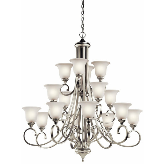 Kichler 43192NI Fixture This 12 light chandelier from the Monroe(TM)