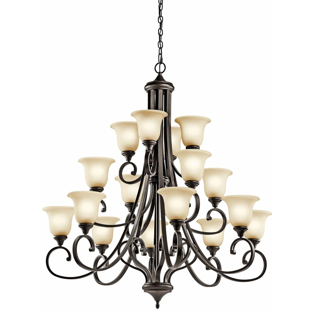 Kichler 43192OZ Fixture This 12 light chandelier from the Monroe(TM)