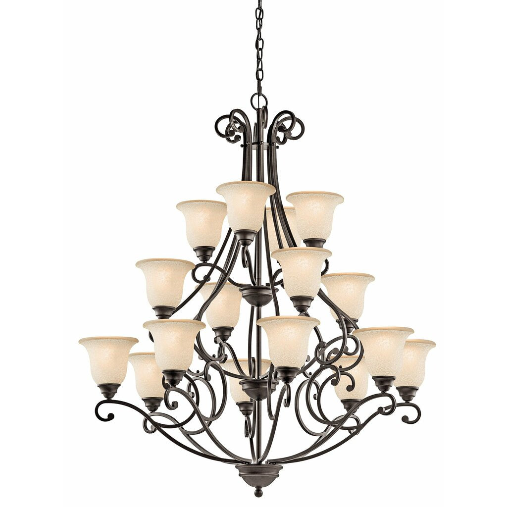 Kichler 43234OZ Fixture With its gorgeous bowl-shaped glass uplight