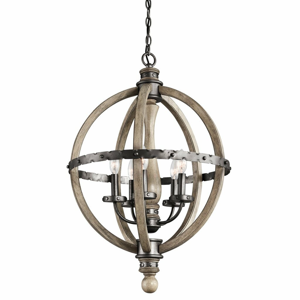 Kichler 43324DAG Fixture Distressed woods. Hammered metals. Endless