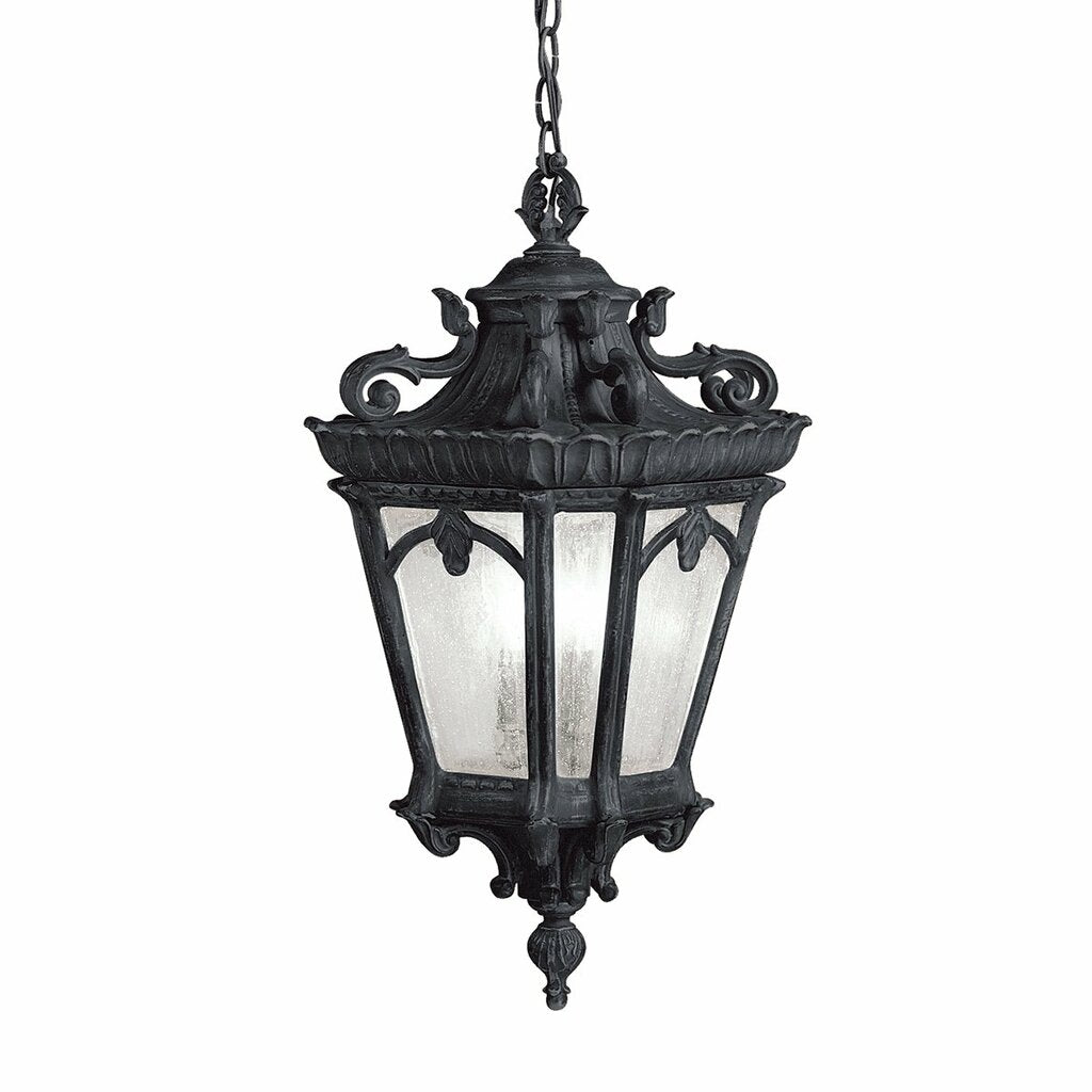Kichler 9855BKT Fixture The 15.25 inch 3 Light Flush Mount in Black
