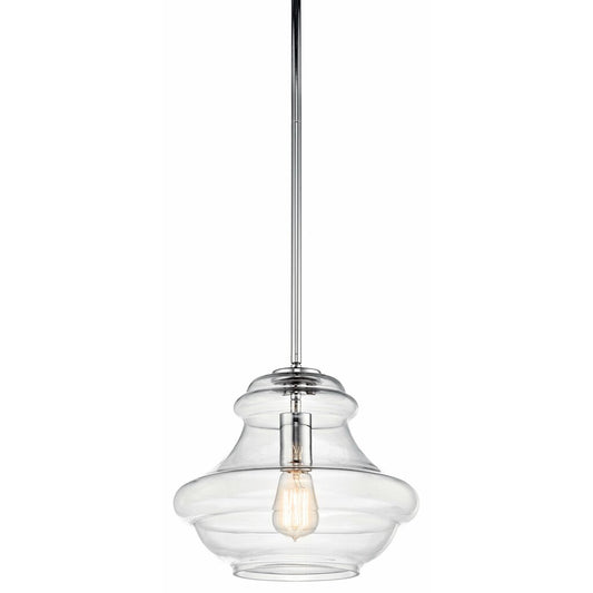 Kichler 42044CH Fixture The design of this generous pendant from the