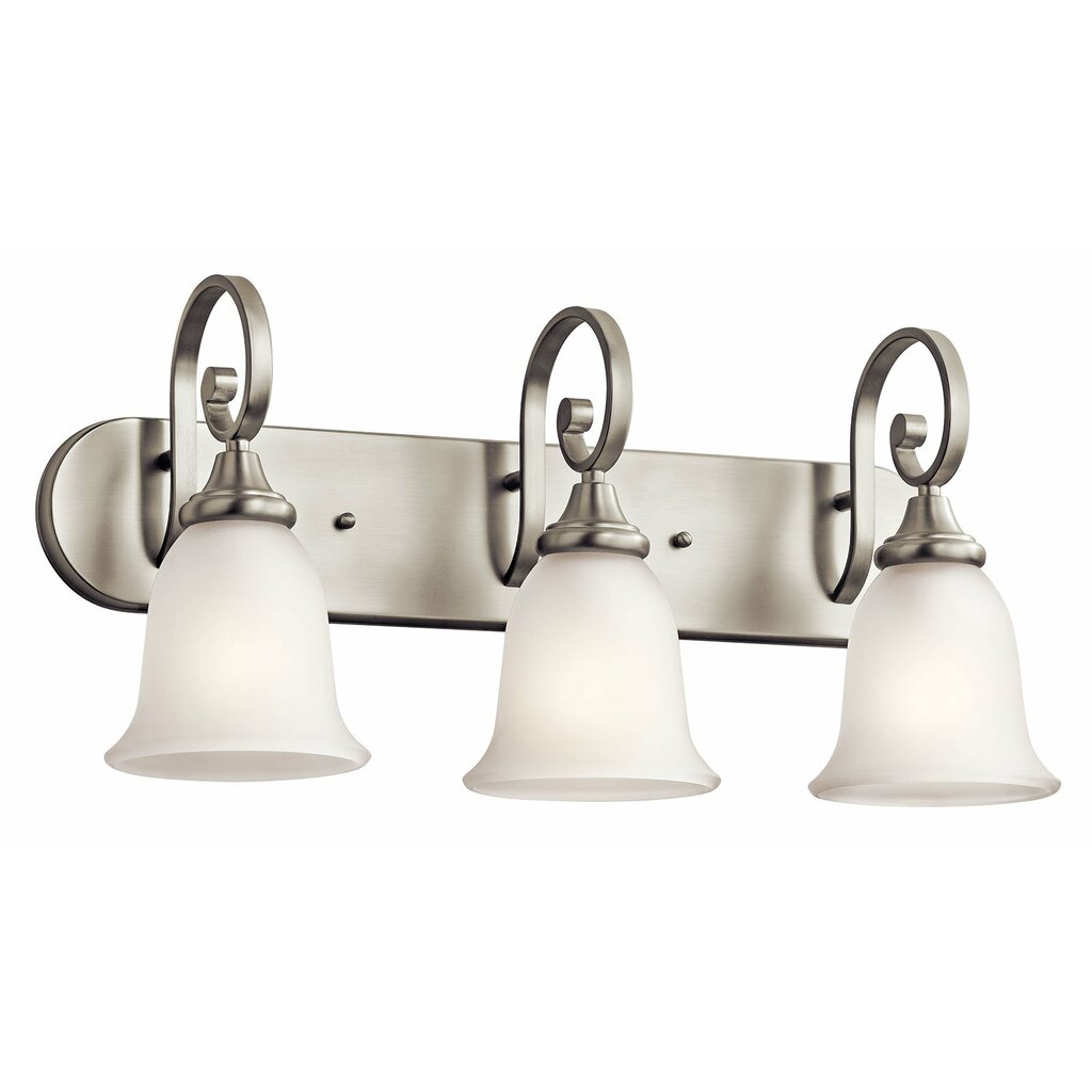 Kichler 45055NI Fixture This 3 light wall fixture from the Monroe(TM)