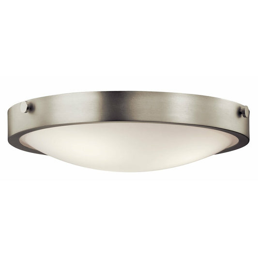 Kichler 42275NI Fixture This versatile 3 light flush mounted ceiling