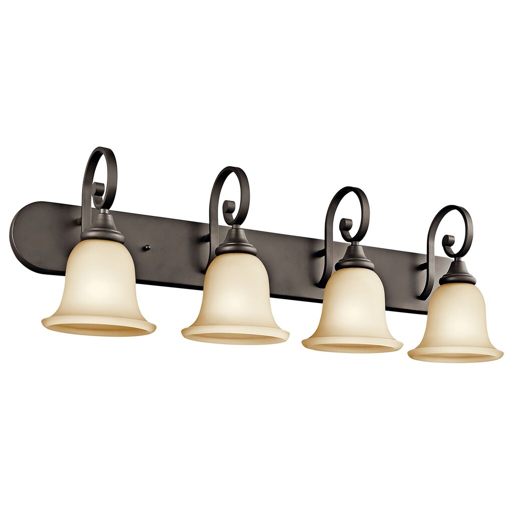 Kichler 45056OZ Fixture This 4 light wall fixture from the Monroe(TM)