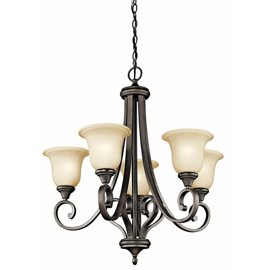Kichler 43156OZ Fixture This 5 light chandelier from the Monroe(TM)
