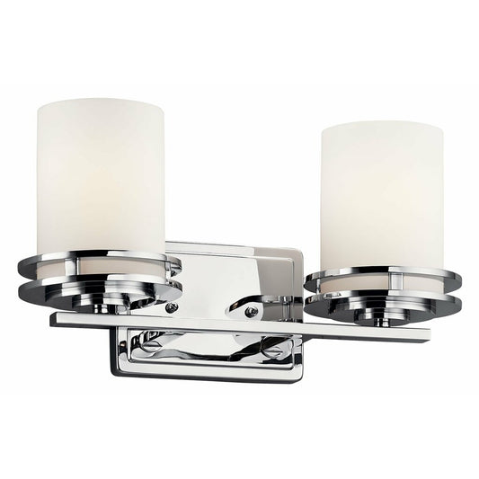 Kichler 5077CH Fixture The Hendrik(TM) 14.5in. 2 light vanity features
