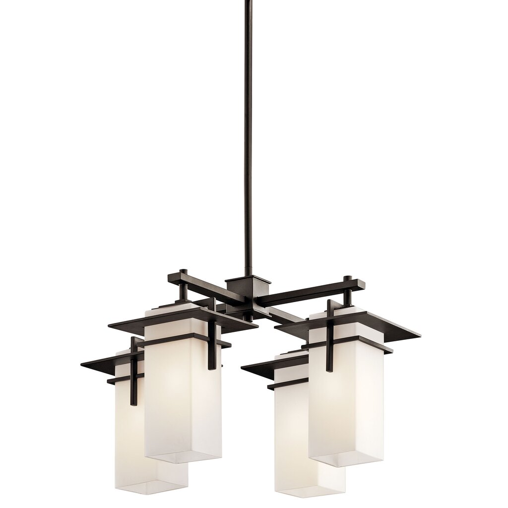 Kichler 49638OZ Fixture This 4 light chandelier from the Caterham(TM)