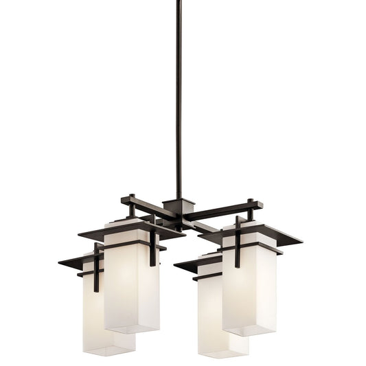 Kichler 49638OZ Fixture This 4 light chandelier from the Caterham(TM)