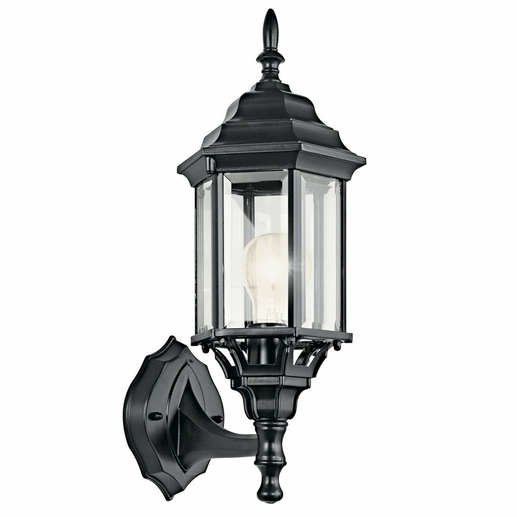 Kichler 49255BK Fixture This 1 light outdoor wall lantern from the