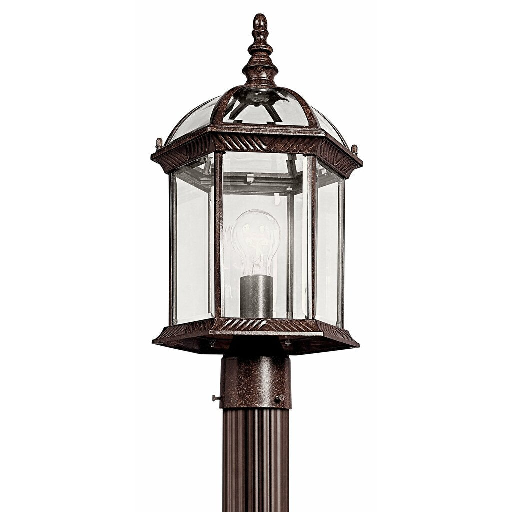 Kichler 49187TZ Fixture This 1 light outdoor post from the Barrie