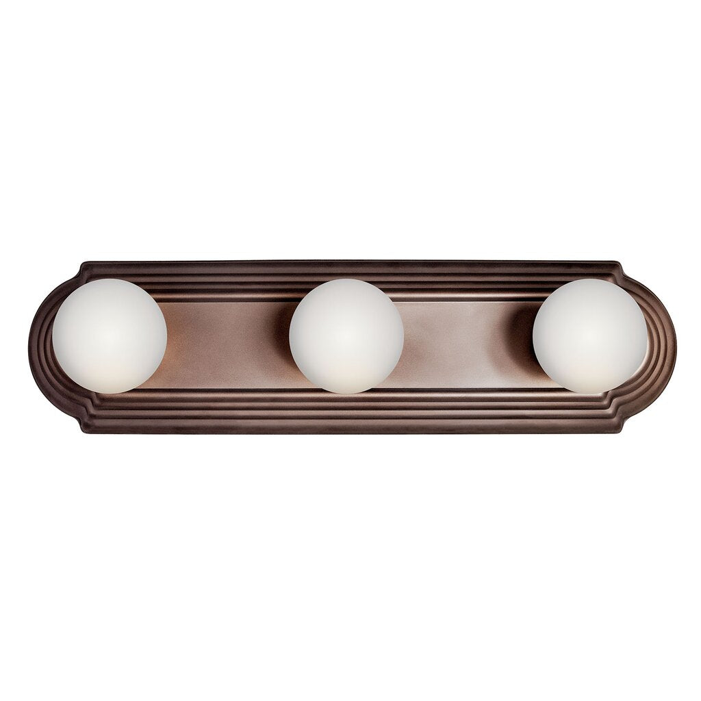 Kichler 5003TZ Fixture Constructed from steel this traditional 3 light