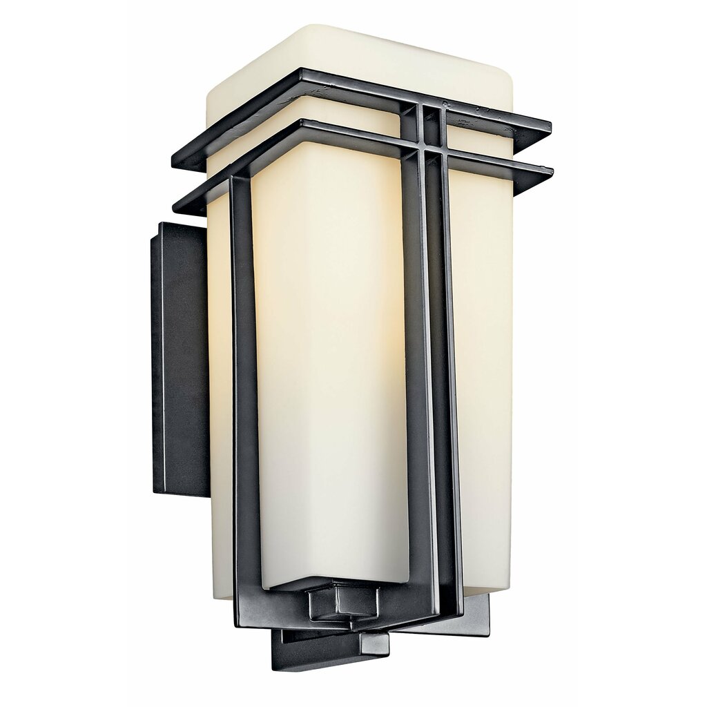Kichler 49201BK Fixture This 1 light wall fixture from the