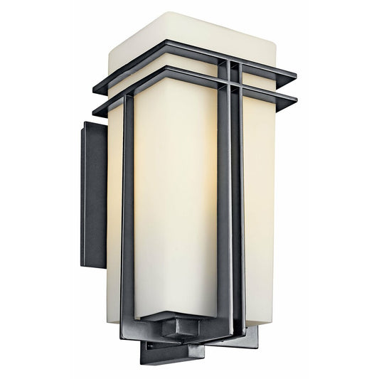 Kichler 49203BK Fixture This 1 light wall lantern from the
