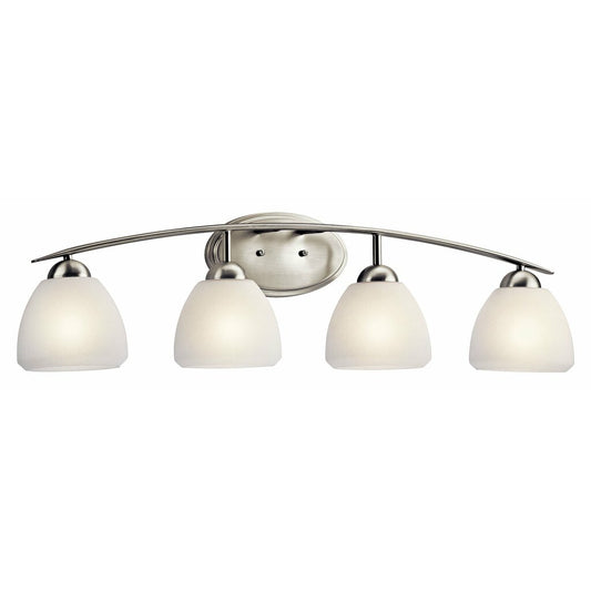 Kichler 45120NI Fixture This 4 light bath from the Calleigh(TM)