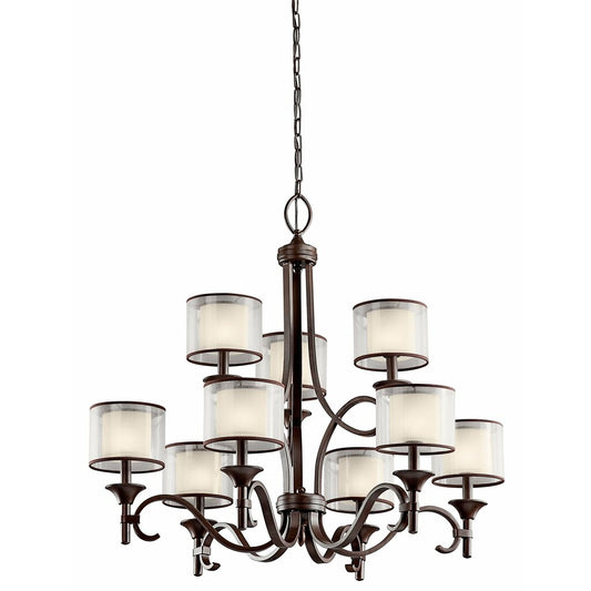 Kichler 42382MIZ Fixture This 9 light 2 tier chandelier from the