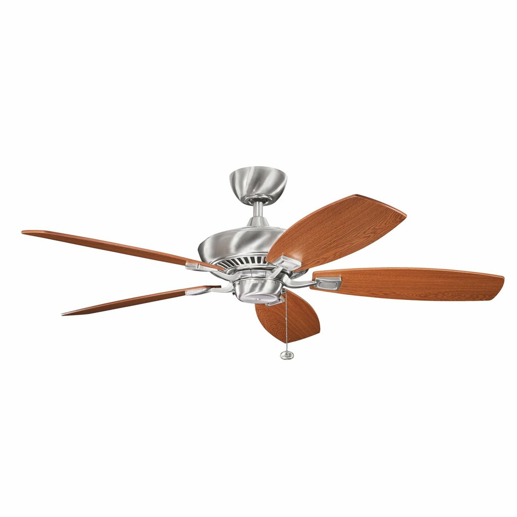 Kichler 300117BSS This 52 inch Canfield ceiling fan features a