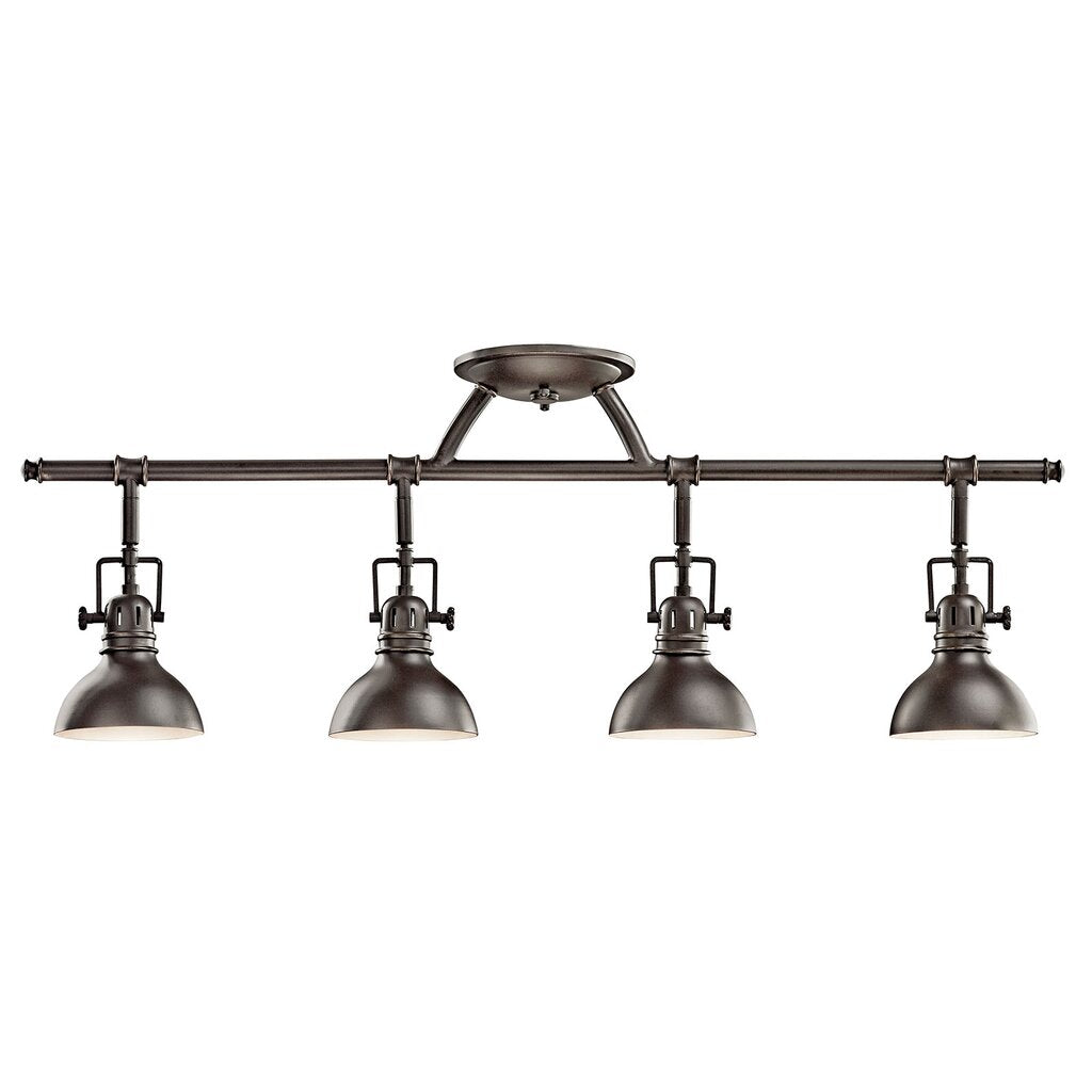 Kichler 7704OZ Fixture Constructed from steel this refined 4 light