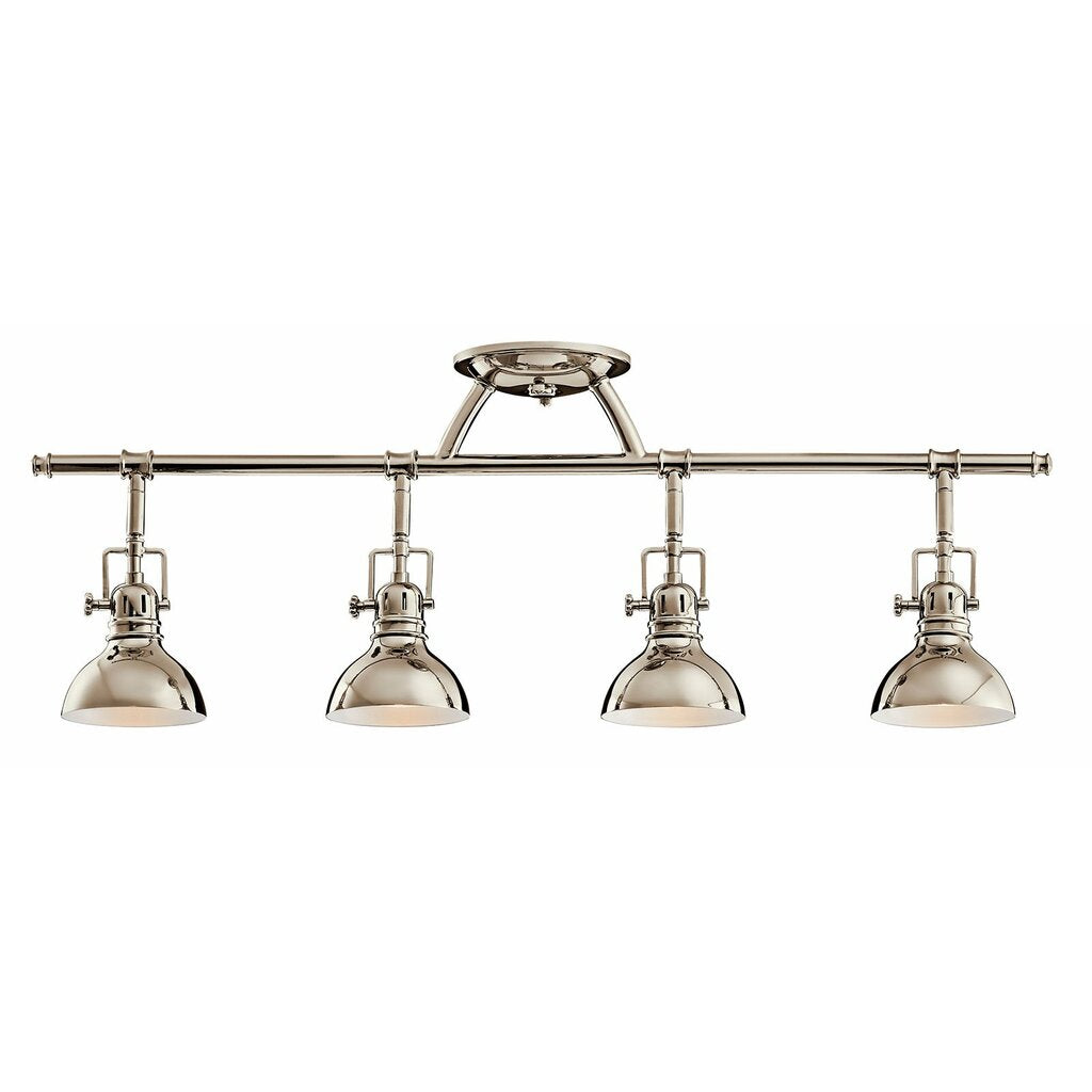 Kichler 7704PN Fixture Constructed from steel this refined 4 light