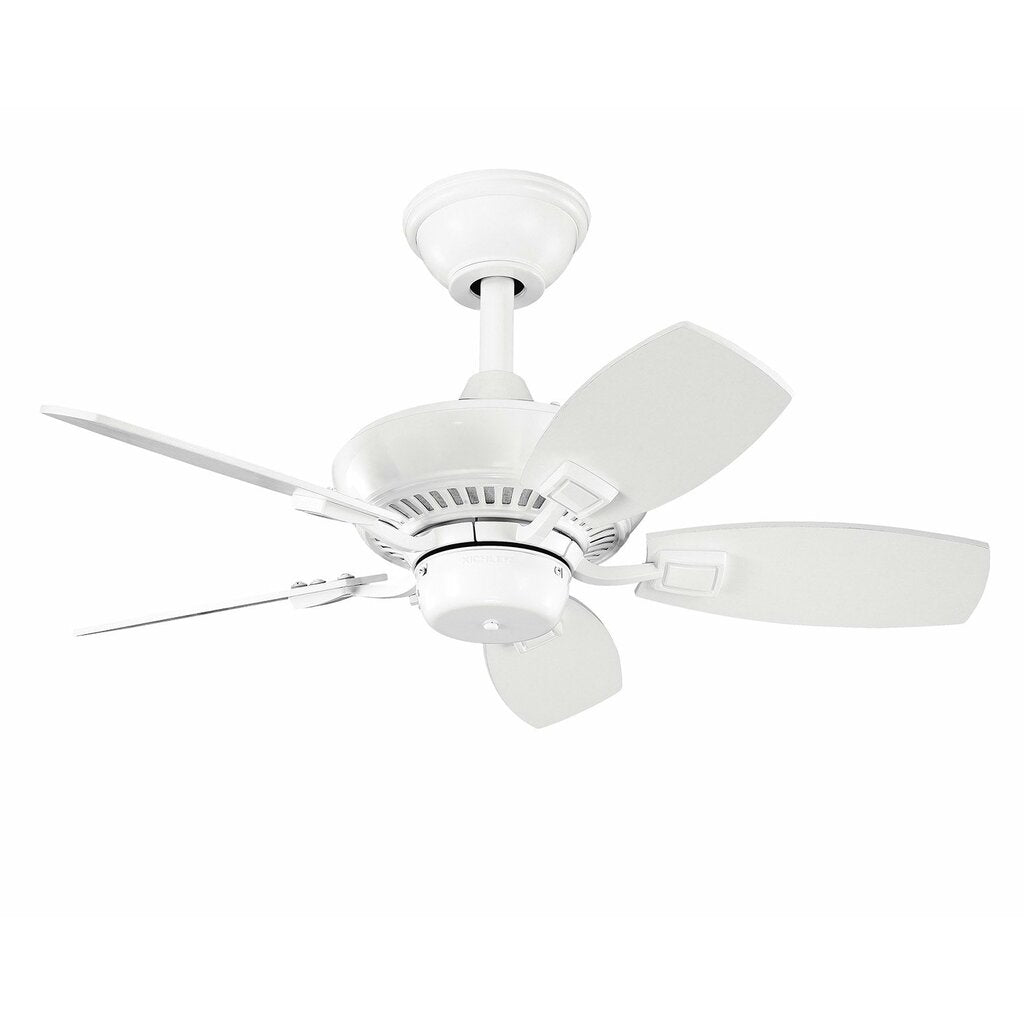 Kichler 300103WH With a White Powder Coat finish this fan is wonderful