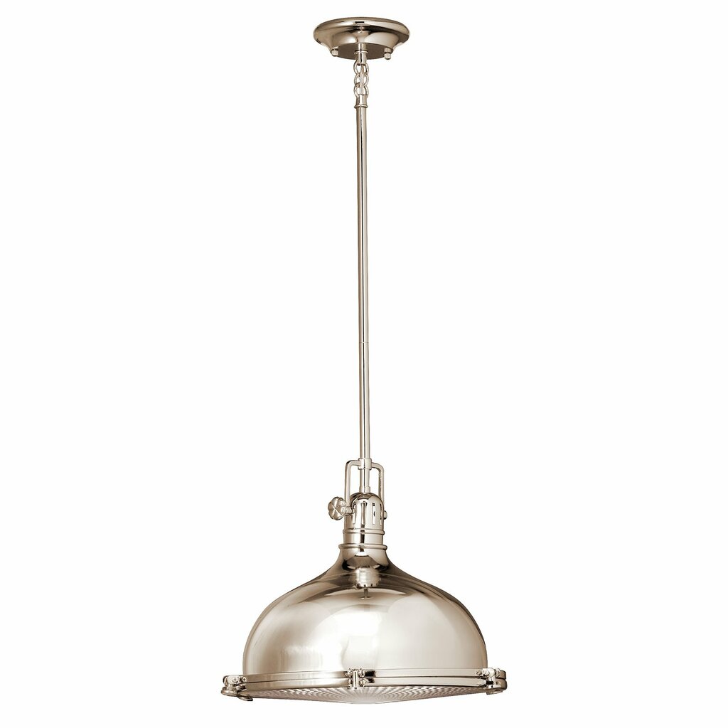 Kichler 2666PN Fixture Classic industrial form in a pendant with