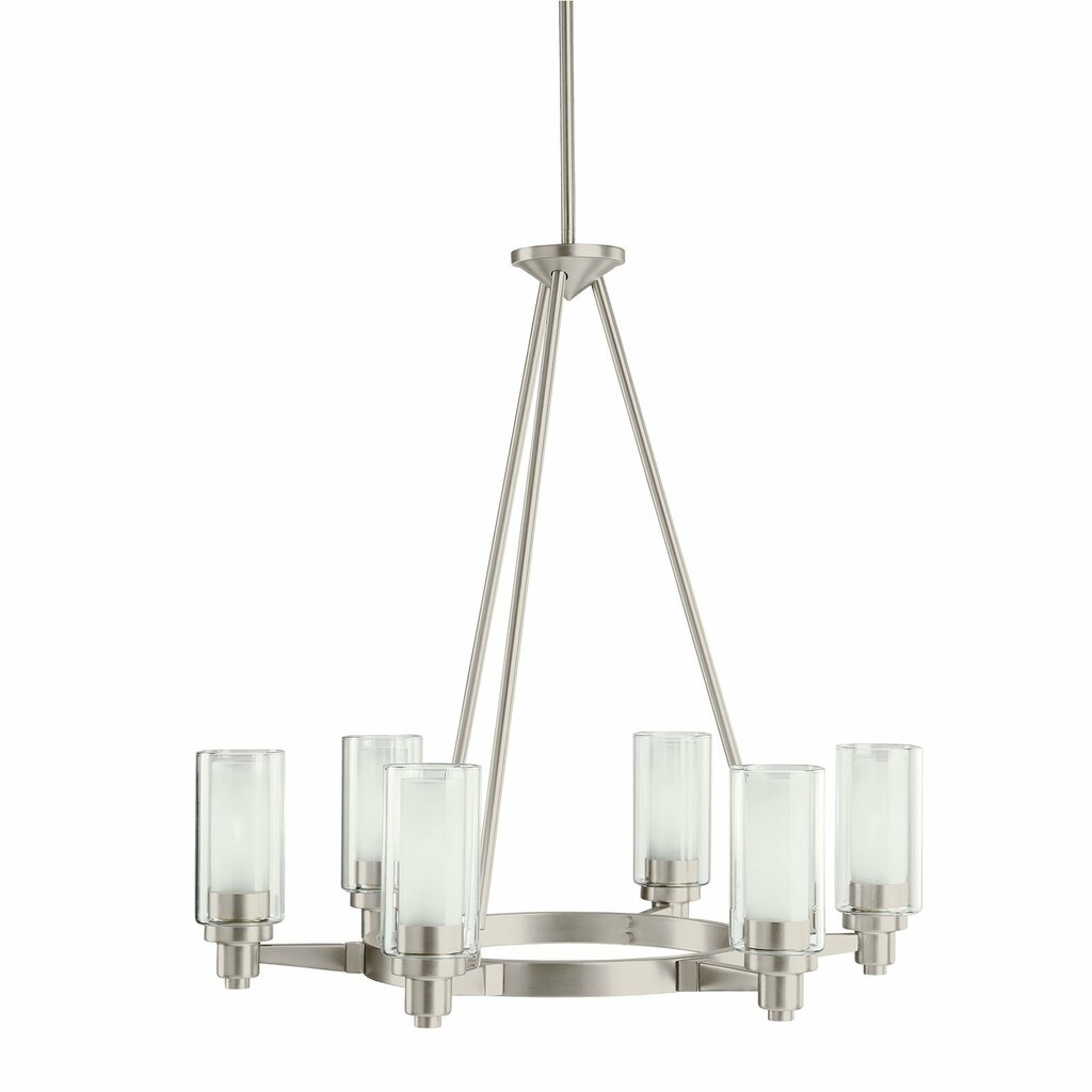 Kichler 2344NI Fixture Smooth and tailored this unusual 6 light
