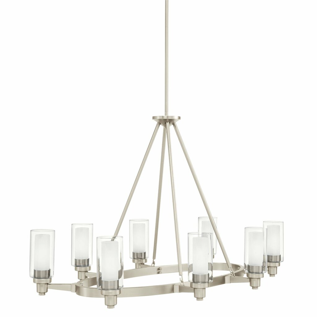 Kichler 2345NI Fixture The Circolo 27in. 8 light oval chandelier