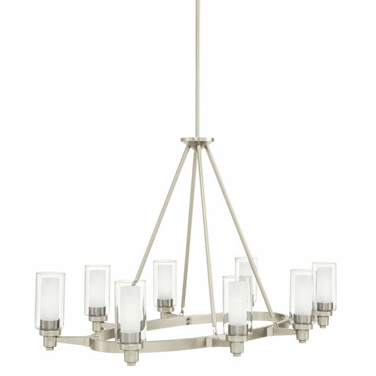 Kichler 2345NI Fixture The Circolo 27in. 8 light oval chandelier