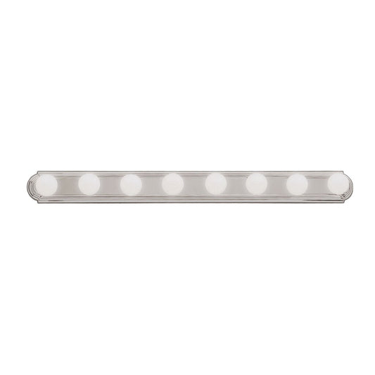 Kichler 5019NI Fixture The sleek design of this 8 light bath bar means